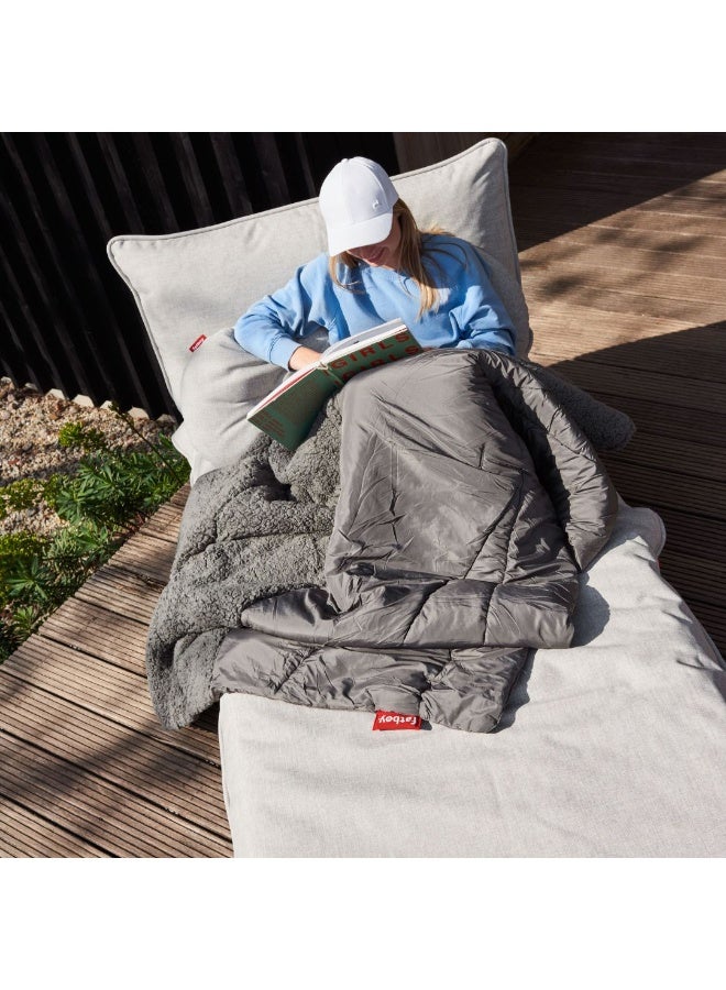 Fatboy Paletti Outdoor Daybed Lounge Set | 2 seater sofa set | Use: Indoor/Outdoor | UV-resistant, high UV-grade | Water & stain resistant | 1 x Middle seat | 1 x Hocker | 190x100x90 cm | Mist - Image 4